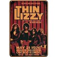 thumbnail image 1 of Placa Metal Vintage Thin Lizzy Pintura Hierro Rectangular Artística 30x40 Cm, 1 of 9