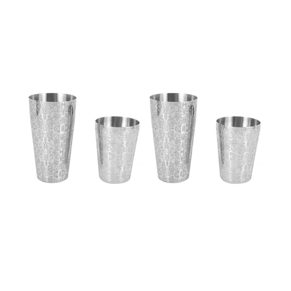 2X Cocktail Shaker Boston Shaker 304 Stainless Steel Barra de Ferramentas Engraving Boston Cocktail Shaker Tin Set