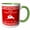 Green/White, variant on 3drose, Happy Chinese New Year - Year of the Hare Zodiac Sign Red and White, 11oz Magic Transforming Mug