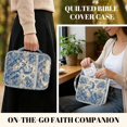 thumbnail image 4 of ZUXONGSY Horse Butterfly Camellia Print Bible Cover Case for Women Quilted Bible Carrying Case Portable Journal Case with Handle Christian Tote Bag for Study, 4 of 7