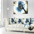 thumbnail image 3 of Designart Fractal 3D Tangle in Middle - Contemporary Throw Pillow - 16x16, 3 of 5