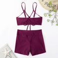 thumbnail image 4 of Gibobby Conjunto de Bikini Trajes de baño de 2 piezas para mujer Conjunto de bikini con anillo halter(Rojo,M), 4 of 4