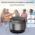 thumbnail image 4 of Bocina Portátiles JYX, Altavoz Bluetooth Sonido Potente y Bajos Profundos, Llamadas Manos Libres, Gris, 4 of 8