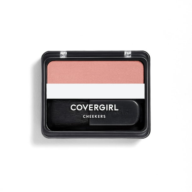COVERGIRL Cheekers Blendable Powder Blush, 150 Pretty Peach, 0.12 oz