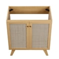 thumbnail image 3 of Pemberly Row 30" Adjustable Shelf Wood Bathroom Vanity Cabinet in Oak, 3 of 9