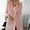 Pink, variant on Elegant Women's Open Front Collarless Long Sleeve Business Suit Jacket for Outdoor Casual Wear