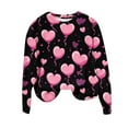 thumbnail image 2 of Craaazy Valentines Sweatshirt for Women Loose Long Sleeve Tops Round Neck Blouses Gifts, 2 of 5