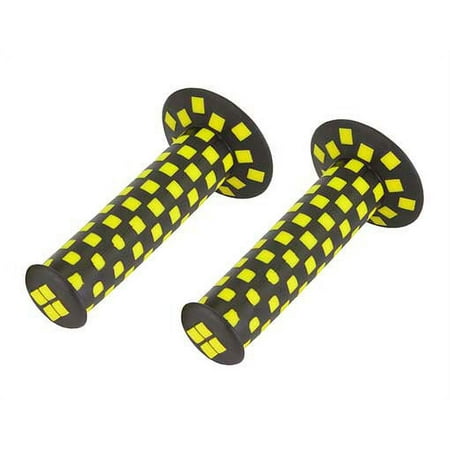 Black Yellow Checkered Bike Grips 7/8 long 124mm. Bicycle grips. price history on PriceWatchPro