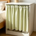 thumbnail image 6 of Feledorashia Cabinet Curtain, Short Cupboard Cover, Decorative Privacy Panel for Open Shelving Kitchen Cabinet Utility Nook and Storage Area, Soft Fabric Panel with Gathered Top Edge and Hooks, 6 of 7