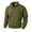 Army Green, variant on Fashion Mens Tees Shirt Waffle Knit Long Sleeve Button up Stand Collar Pullover Sweater Tops Lightweight Casual Basic Athletic T-Shirts with Elbow Patches Navy S