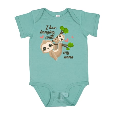 

Inktastic Hanging with My Nana Gift Baby Boy or Baby Girl Bodysuit