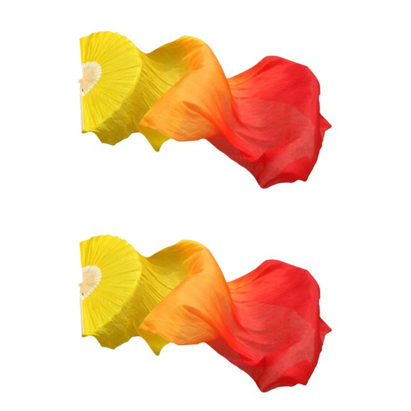 Set de 2 abanicos BESPORTBLE BLM Flag Praise de Silk Dance Fans