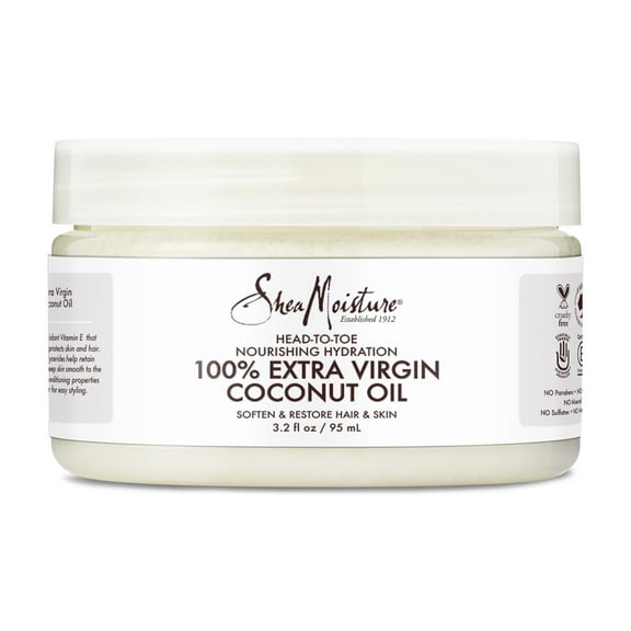 SheaMoisture 100% Extra Virgin Coconut Oil Head-to-Toe Hydration Moisturizer, 3.5 oz