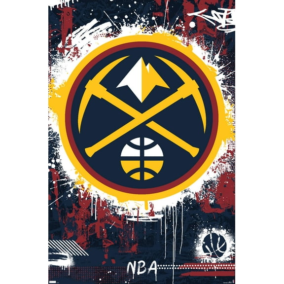 NBA Denver Nuggets - Maximalist Logo 23 Wall Poster, 22.375" x 34"