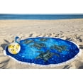 thumbnail image 3 of Dawhud Direct | Microfiber Round Large Plush Beach Towel Blanket 60" D, 3 of 3