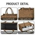 thumbnail image 4 of Large Capacity Tote Bag,Brown and Black Leopard Print Handbag Fashion Luxury Tote Bag,15.7"x13"x 5.1" Inches,Laptop Compatible, 4 of 6