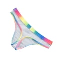 thumbnail image 2 of EOYWHK Mens Thong Underwear Stretch Breathable Underwear Low Rise G-String Seamless Brief Colorful Trim Luxury Thongs, 2 of 5