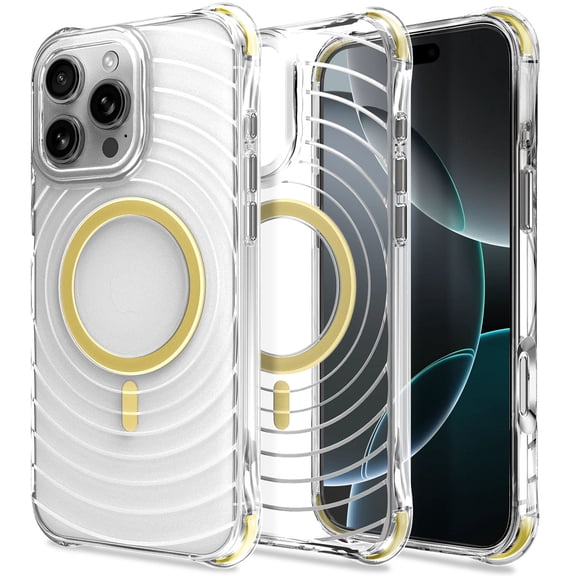 for iPhone 16 Pro Max Case Clear, [Not Yellowing] [Military-Grade Drop Protection] Protective Clear for Apple 16 Pro Max Case with Shockproof Bumper