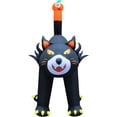 thumbnail image 3 of Haunted Hill Farm 10-Ft. Tall Pre-lit Inflatable Black Cat, HIBCAT103-L, 3 of 12