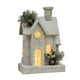 thumbnail image 1 of Estatua de casa de nieve navideña con luz de regalo Ilumina las casas navideñas de escritorio Blanco, 1 of 9