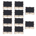 thumbnail image 1 of Mini tableau noir, Delaman 10Pcs 3.2x2.2in Mini tableau pratique en bois robuste Mini Message durable pour la maison, Restaurant, 1 of 8