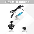 thumbnail image 3 of 2 Pcs Mini Microphone, Mini Mic Tiny Microphone Phone Type C Mic Small Microphone with Sponge Cover for Record Phone Voice, Blue, 3 of 6
