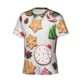 thumbnail image 3 of Rocae Christmas Gingerbread Cookies for Men's Moisture-Wicking Crew Tee - T-Shirt for Sports, Outdoor Activities, and Casual Wear3X-Large, 3 of 9