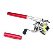 Youkk Portable Type Fishing Rod Aluminum Alloy Telescopic Fishing Pole Outdoor Fishing Tackle Pocket Size Rod No.2