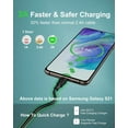 thumbnail image 4 of USB A to C 3.2 Gen2 10Gbps Cable High Speed Data Transfer Cable Fast Charging Compatible with USB C External SSD MacBook Pro iPad Samsung Galaxy S10, 1Ft, 4 of 6