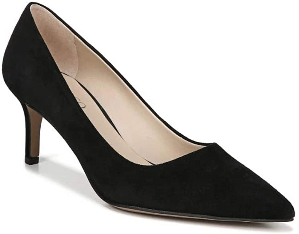 franco sarto black suede pumps