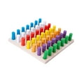 thumbnail image 4 of Socket Cylinders Toy Wooden Finger Training Board Color Recognition Fine Motor Skills for Preschool Kids, 4 of 9