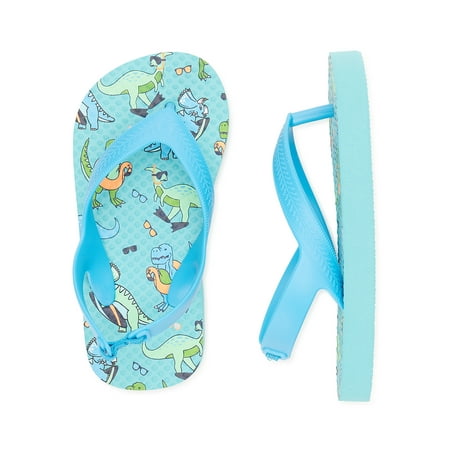 

Wonder Nation Toddler Boys Dino Flip Flops Sizes 5/6-11/12