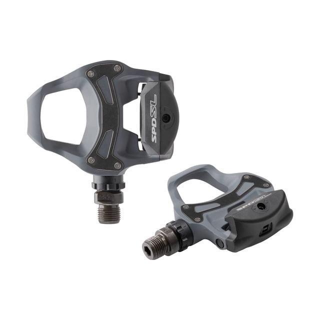 Pedales para bicicleta de carretera SHIMANO PD-R550 SPD-SL negros