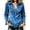 Blue_#06, variant on Womens Western Suede Like Fringe Shirt Fitted Long Sleeve Collared Pullover Top with V Neck Detail and Fringe Trim