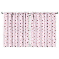 Nursery Curtains Boys Girls Kids Wild Cherry Red Fruit Pink Color Print Pattern Window Drapes for Living Bedroom Playroom Room Decor Rod Pocket 42x54Inch 2 Panels