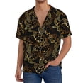 thumbnail image 3 of Fotbe Sea Turtle With Ocean print Short Sleeve Button Down Shirts for Men Casual Summer Beach Wrinkle Free Shirt-4X-Large, 3 of 7