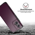 thumbnail image 4 of TJS for Motorola Moto Edge 5G 2024 Phone Case, Dual Layer Hybrid Magnetic Support Shockproof Heavy Duty Cover for Moto Edge 5G 2024 (Purple), 4 of 5