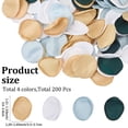 thumbnail image 2 of 200Pcs 4 Colors Silk Flower Petals Artificial Rose Petal Wedding Basket Aisle Scatter Dinner Table Centerpiece Party ConfettiDIY, 2 of 4