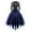 Navy, variant on Patlollav Pntutb Women Chiffon Dress,Ladies Gothic Style Sexy Half Sleeve Dresses