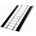 thumbnail image 1 of Aluminum Tri-Fold Ramp with Treads, Loading Ramps 1 Pack, 1500lb Capacity, 50” W x 76” L, Load or Unload Push Mowers, Garden Tillers, ATVs, 1 of 9