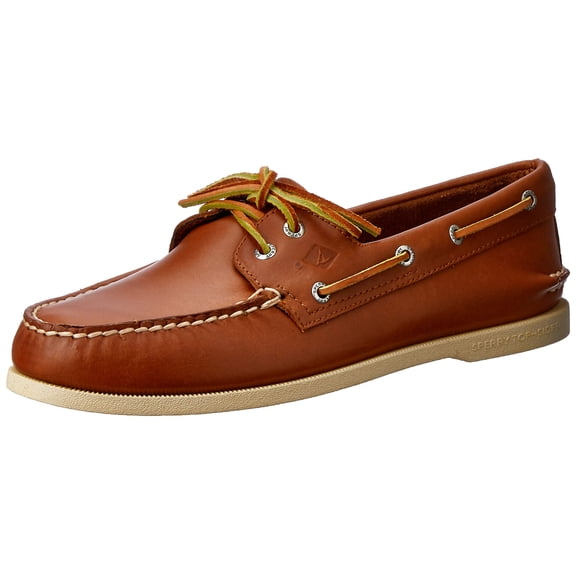 Sperry Men's Authentic Original Leather Boat Shoe with Tru-Moc Hand-Sewn Construction, Rust-Resistant Eyelets, 360° Lacing System, Shock Absorbing Heel Cup, Non-Marking Outsole with Wet/Dry Traction
