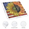 thumbnail image 3 of Nawy Sunflower Flag Americo Makk Polyester Dinner Napkin for Dining Table Kitchen Daily Party Housewarming Farmhouse Decor Home Decor 2 PCS, 3 of 7