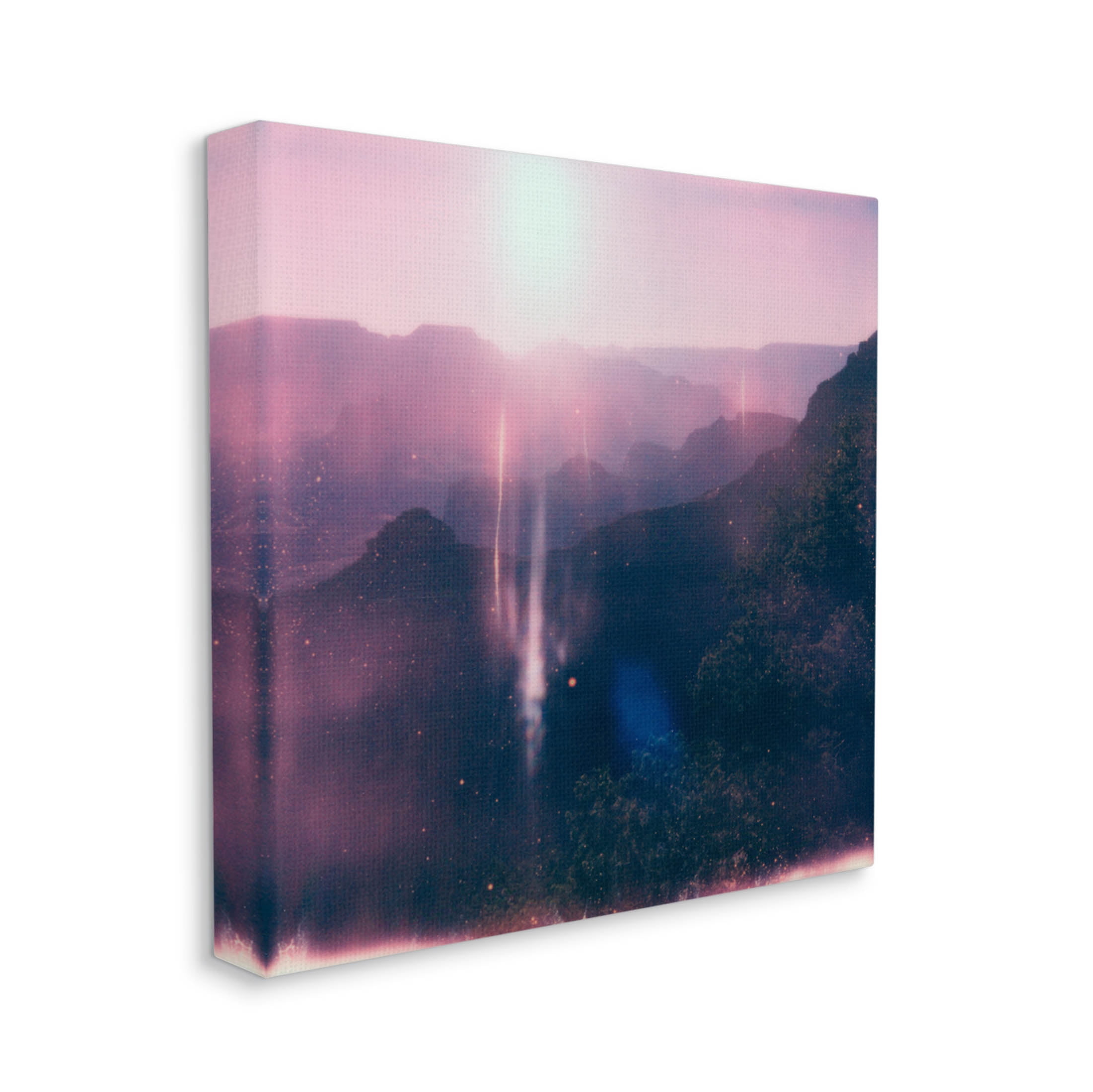 Stupell Industries Vintage Lens Flare Mountain Photograph Gallery Wrapped Canvas Print Wall Art, Design by Jacob Green