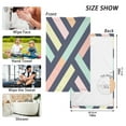 thumbnail image 6 of Yayeee 100% Cotton Hand Towels for Bathroom 16" x 28" Soft Absorbent Kitchen Towel, Green Stripes, 6 of 7