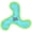 Blue Green Tiger Boomerang, variant on DuraForce Boomerang Blue-Gren Durable Woven Fiber Squeaky Dog Toy