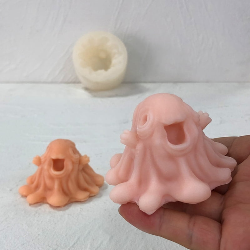 Zecic 3D Ghostes Silicone Mould Candle Molds Casting Molds Resins Molds Baking Molds Decorations