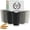Black Grey, variant on Drinking Glasses 16oz Wheat Straw Cups-Stackable and Reusable Cups, Alternative to Plastic Cups for Iced Coffee, Smoothies,Iced Tea-Black Grey