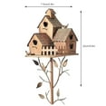 thumbnail image 4 of House Bird Nest Courtyard Decoration Outdoor Bird House Garden Decoration,Bird House Stakes for Outside with Pole, Metal Bird House with Pole, 4 of 5
