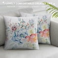 thumbnail image 3 of Watercolor Pink&nbsp;Succulent Plant Pillow Covers Decorative Outdoor Patio Couch Pillow Case Square Super Soft Cushion Cover Home Decor Plant Leaves Flower Decorations, 3 of 5