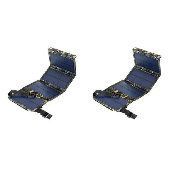 2X Foldable Solar Panel Solar Cell with USB Output Solar Charger for Camping Cell Phone Tablet Devices Power Bank A